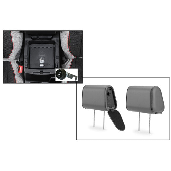 Load image into Gallery viewer, Tuffy Security Console Insert with Headrest Safe for 18-24 Jeep Wrangler JL &amp; Gladiator JT
