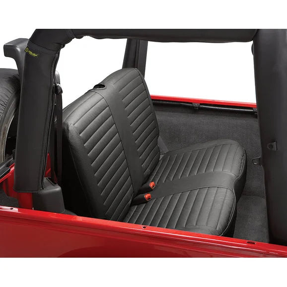 Bestop 29229-35 Rear Bench Seat Cover in Black Diamond for 03-06 Jeep Wrangler TJ & Unlimited