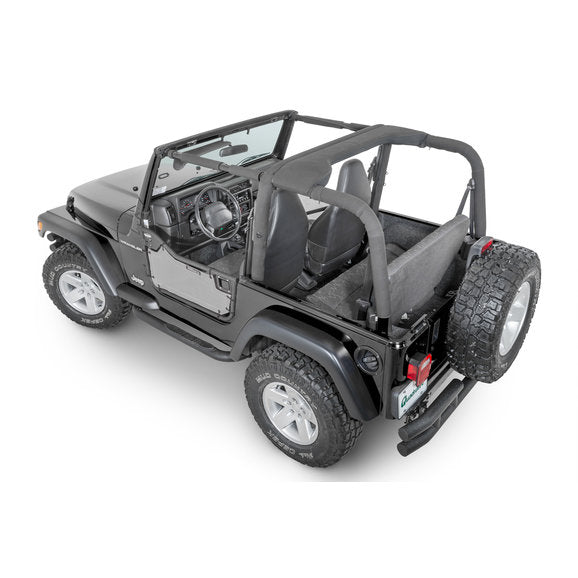 Load image into Gallery viewer, SpiderWebShade ShadeSkins for 97-06 Jeep Wrangler TJ with Rancho Tubular Doors
