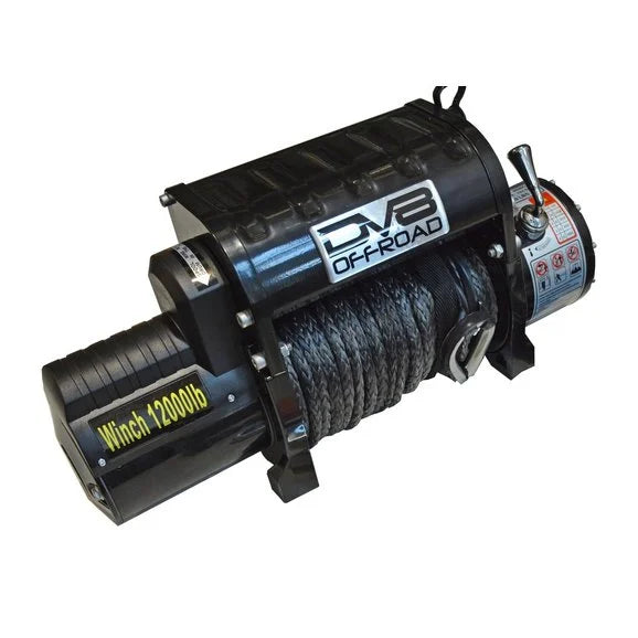 Load image into Gallery viewer, DV8 Offroad WB12SR 12,000lbs Winch with Synthetic Line
