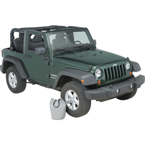 Load image into Gallery viewer, Vertically Driven Products 501162 Full Monty Cab Cover with Half Door Ears in Gray for 07-18 Jeep Wrangler JK 2 Door
