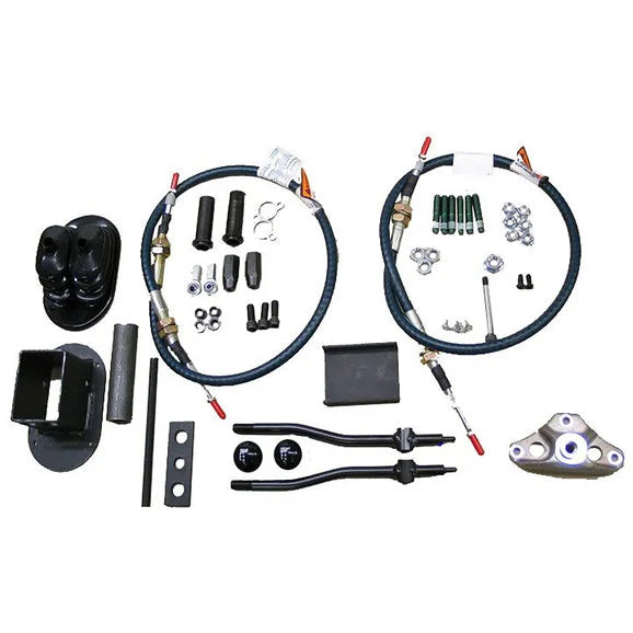 Advance Adapters 344008 Cable Shift Kit for 07-18 Jeep Wrangler JK with 4 Speed Atlas II Transfer Case