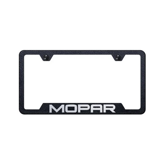 Automotive Gold GFMOPERB Mopar Cut-Out License Plate Frame Rugged Black