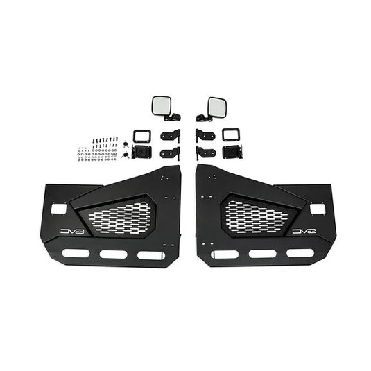 DV8 Offroad Spec Series Half Doors for 18-24 Jeep Wrangler JL & Gladiator JT