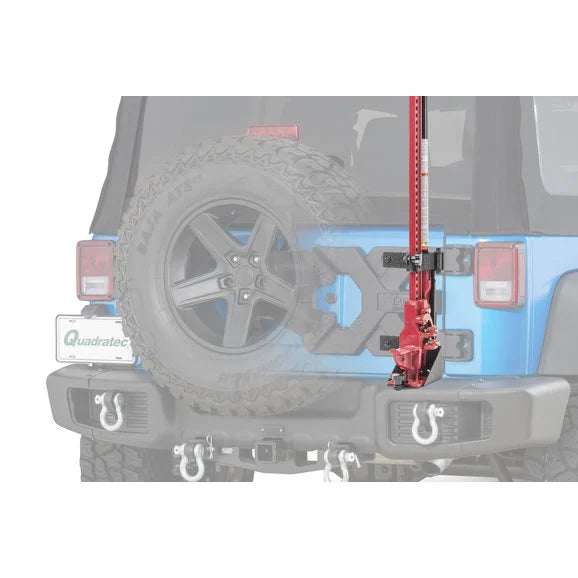 Rugged Ridge 11586.08 Off Road Jack Mounting Bracket Kit for 07-18 Jeep Wrangler JK with Spartacus Hinge Reinforcement