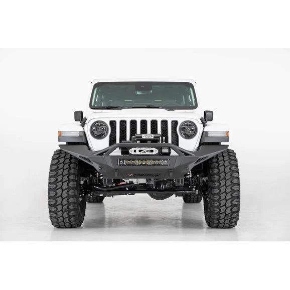 Load image into Gallery viewer, ADD Offroad Stealth Fighter Full Length Front Bumper with Hoop for 18-24 Jeep Wrangler &amp; Gladiator JT Rubicon Models
