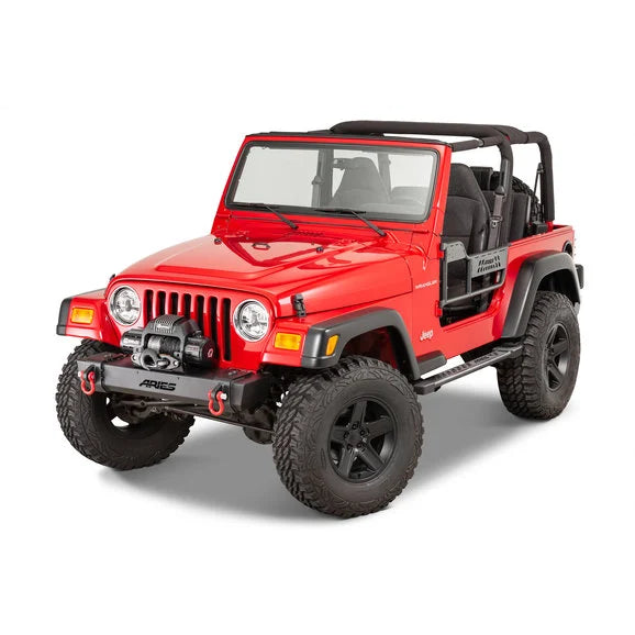 Load image into Gallery viewer, Aries 1500100 Front Tube Doors for 97-06 Jeep Wrangler TJ
