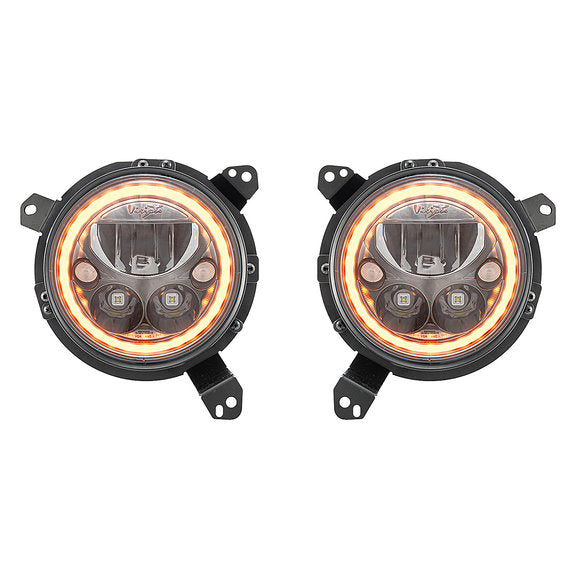 Load image into Gallery viewer, Vision X Vortex Halo LED Headlight Pair for 18-24 Jeep Wrangler JL &amp; 20-24 Gladiator JT
