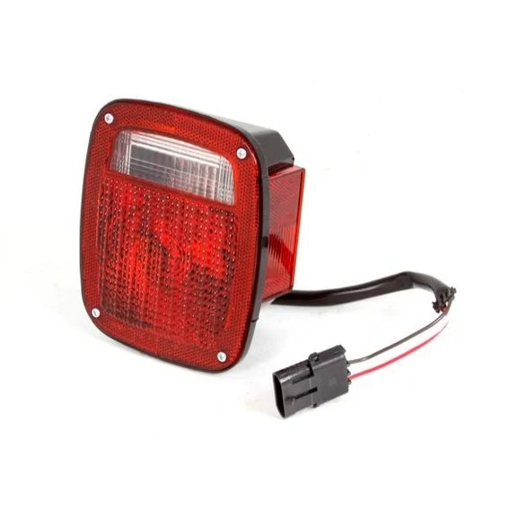 OMIX 12403.12 Passenger Side Rear Tail Light in Black for 87-90 Jeep Wrangler YJ