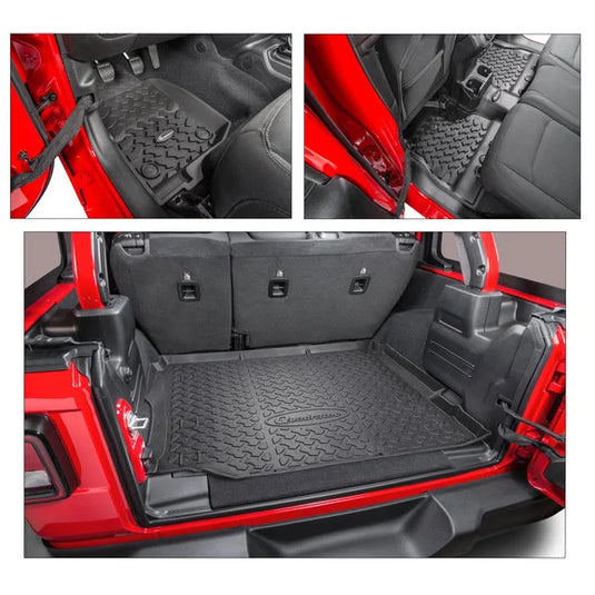 Quadratec Ultimate All Weather Floor Liner Triple Combo Kits for 18-24 Jeep Wrangler JL Unlimited