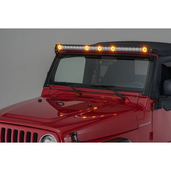 Load image into Gallery viewer, Quadratec J5 LED Light Bar with Amber Clearance Cab Lights
