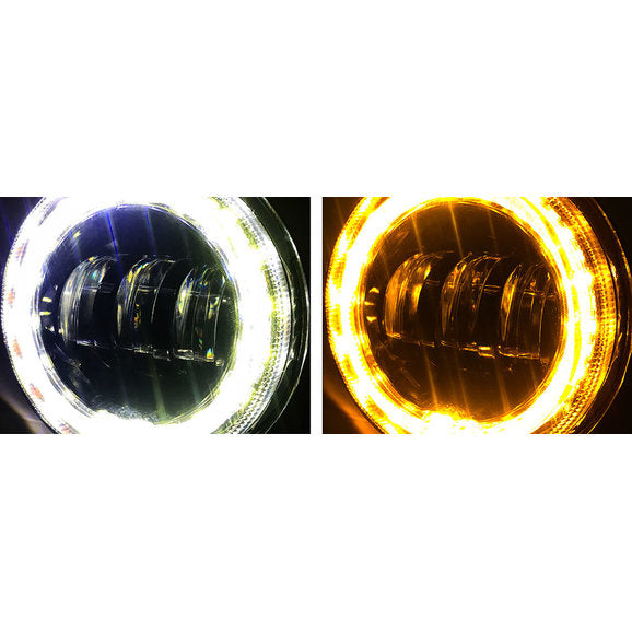 Load image into Gallery viewer, Quake LED QTE961 Halo 4&quot; LED Fog Lights with DRL for 18-24 Jeep Wrangler JL &amp; Gladiator JT
