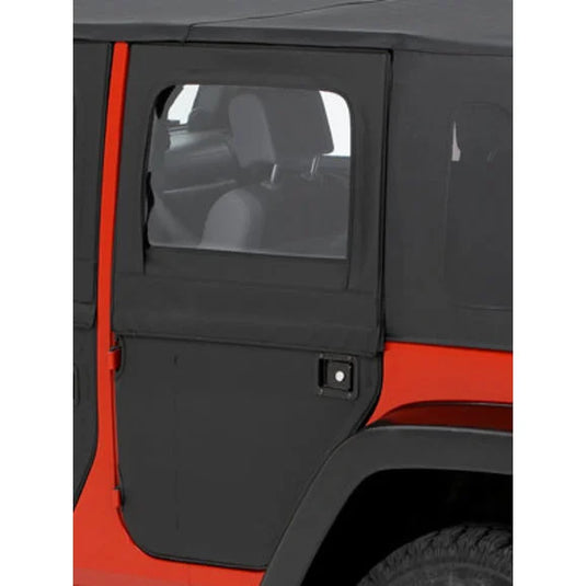 Bestop 51799-17 2-Piece Rear Doors in Twill for 07-18 Jeep Wrangler Unlimited JK