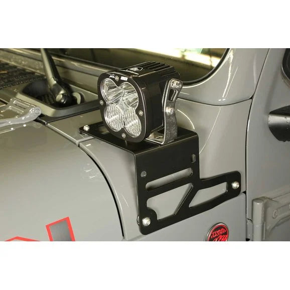 Load image into Gallery viewer, Fabtech Cowl Light Mount Brackets for 18-24 Jeep Wrangler JL &amp; Gladiator JT
