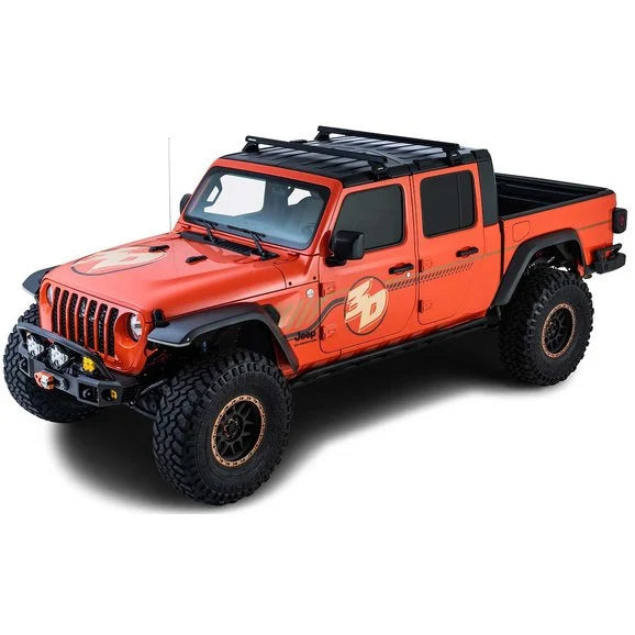 Rhino-Rack Heavy Duty RL110 Series 2 Bar Roof Rack for 18-22 Jeep Wrangler JL Unlimited & Gladiator JT