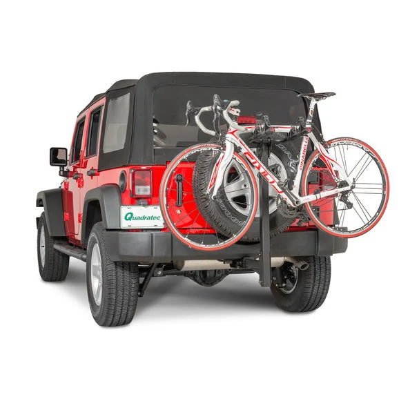 Load image into Gallery viewer, Quadratec 2 Bike Folding Bike Rack for 2&quot; Receiver Hitch
