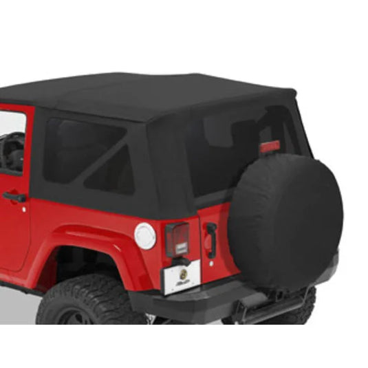 Bestop 58129-35 Tinted Window Kit in Black Diamond for 07-10 Jeep Wrangler JK 2 Door with Sailcloth Replace-a-top