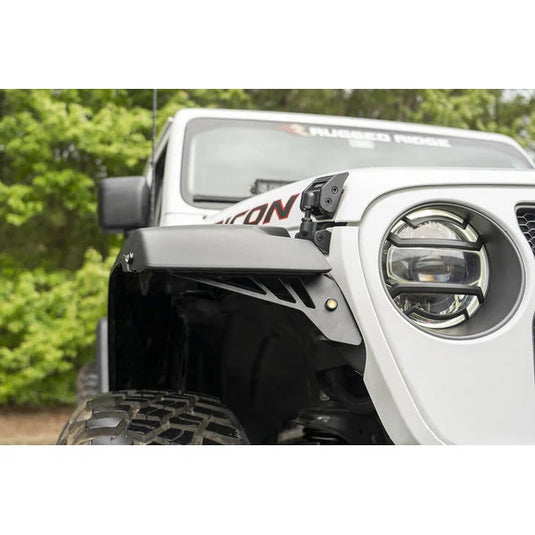 Rugged Ridge Front Fender Chop Brackets for 18-24 Jeep Wrangler JL Sahara & Rubicon, 18-24 Gladiator JT