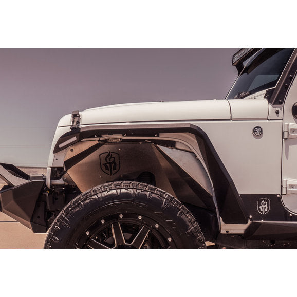 Load image into Gallery viewer, Road Armor Stealth Steel Fender Flares for 07-18 Jeep Wrangler JK
