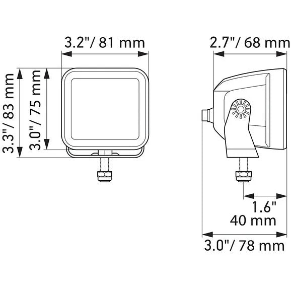 Load image into Gallery viewer, Hella Black Magic LED Cube Light Kit
