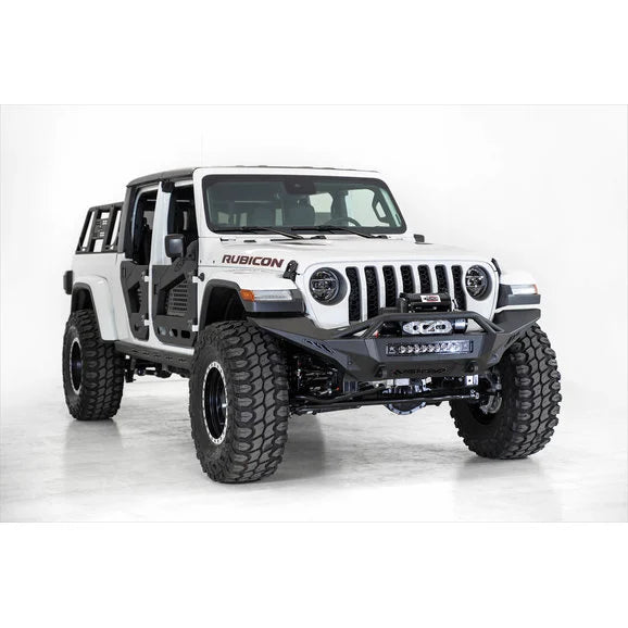 Load image into Gallery viewer, ADD Offroad Stealth Fighter Full Length Front Bumper with Hoop for 18-24 Jeep Wrangler &amp; Gladiator JT Rubicon Models
