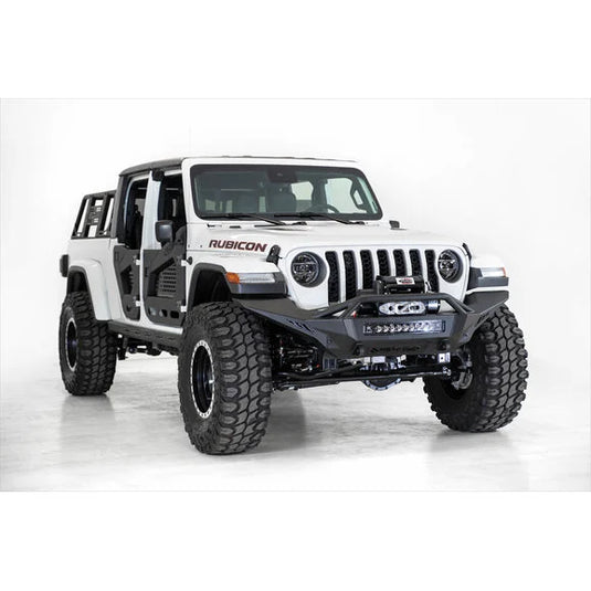 ADD Offroad Stealth Fighter Full Length Front Bumper with Hoop for 18-24 Jeep Wrangler & Gladiator JT Rubicon Models