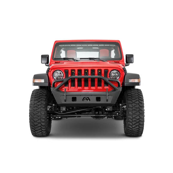 Load image into Gallery viewer, Fab Fours Front Stubby Bumper for 18-24 Jeep Wrangler JL &amp; Gladiator JT
