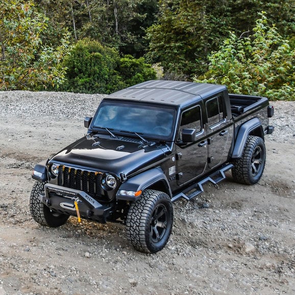 Load image into Gallery viewer, Westin HDX Drop Nerf Steps in Textured Black for 20-24 Jeep Gladiator JT
