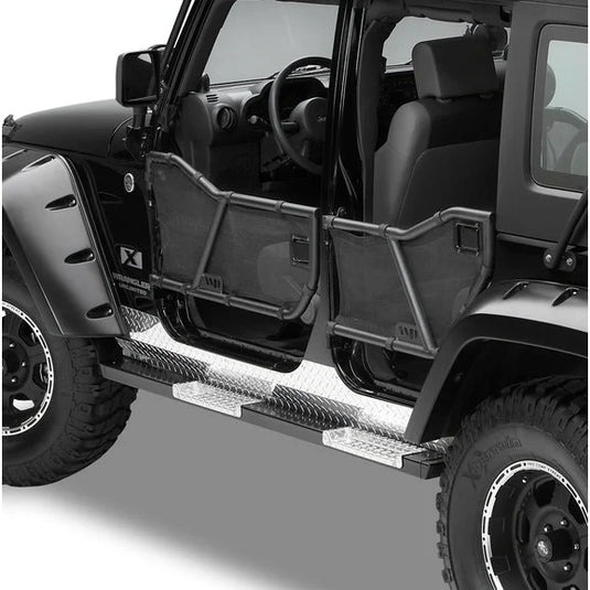 Warrior Products 90774 Rear Adventure Tube Doors for 07-18 Jeep Wrangler Unlimited JK 4 Door