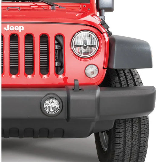 Quadratec LED Fog Lights Kit for 07-18 Jeep Wrangler JK & 18-24 Wrangler JL Sahara or Rubicon with Plastic Bumper