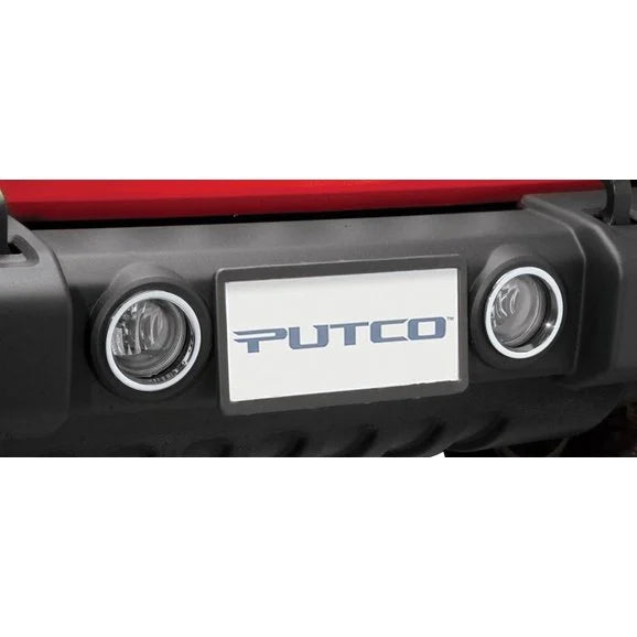 Load image into Gallery viewer, Putco 400508 Chrome Fog Light Rings for 07-18 Jeep Wrangler JK
