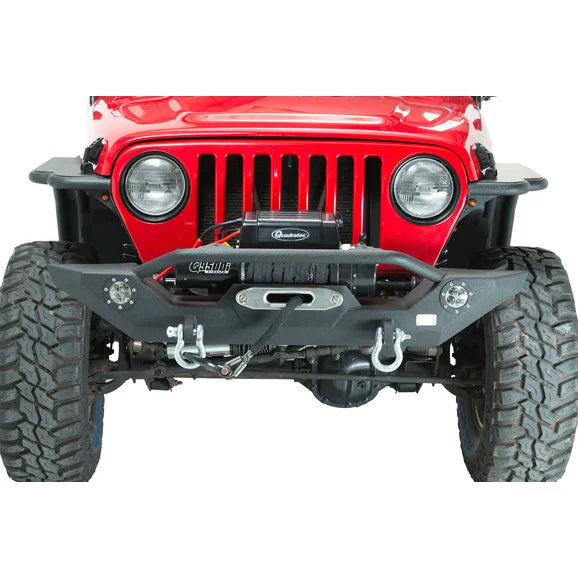 Fishbone Offroad FB22016 Front Winch Bumper with LED's for 87-06 Jeep Wrangler YJ, TJ