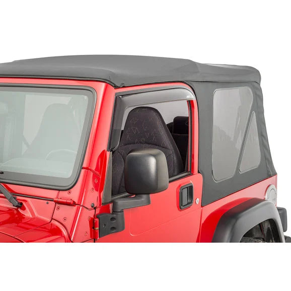 AVS 92054 Ventvisors in Smoke for 97-06 Jeep Wrangler TJ & Unlimited