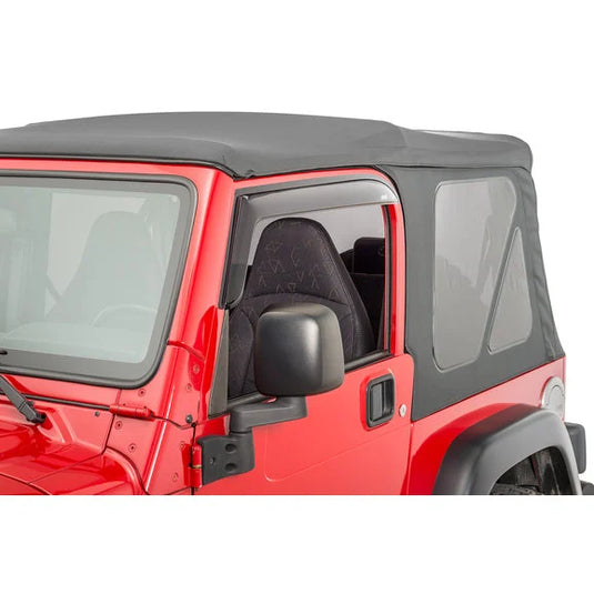 AVS 92054 Ventvisors in Smoke for 97-06 Jeep Wrangler TJ & Unlimited