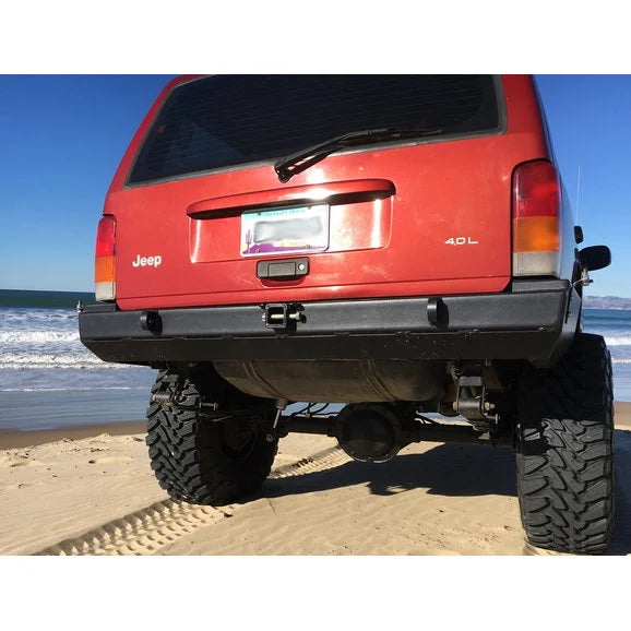 Load image into Gallery viewer, Rock Hard 4X4 RH1013A Rear Bumper in Black for 84-01 Jeep Cherokee XJ
