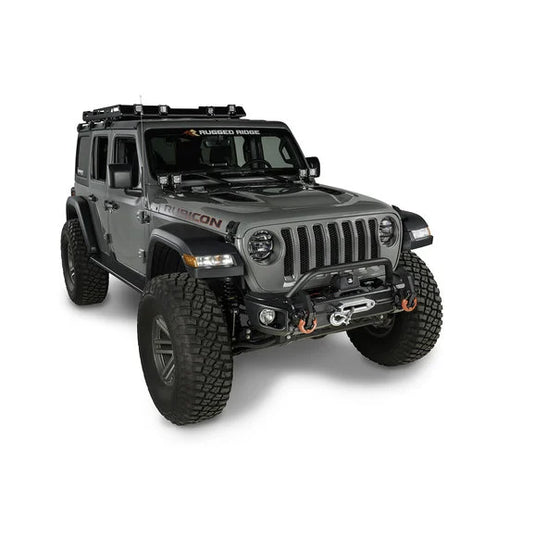 Rugged Ridge 11549.03 Arcus Front Bumper Overrider for 18-24 Jeep Wrangler JL & Gladiator JT