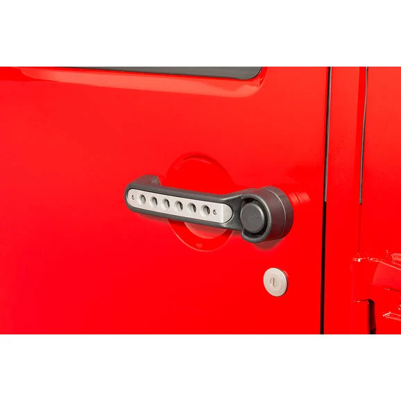 Load image into Gallery viewer, DV8 Offroad JP-190015-AL-3 Door &amp; Tailgate Handle Inserts for 07-18 Jeep Wrangler JK 2 Door
