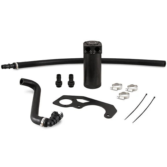 Mishimoto MMBCC-JLH-18CBE Baffled Oil Catch Can Kit for 18-24 Jeep Wrangler JL with 2.0L engine