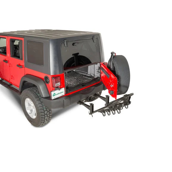 Load image into Gallery viewer, VersaHitch with Bike Rack, Jeep Logo Hitch Plug &amp; Wiring Kit for 07-18 Jeep Wrangler JK
