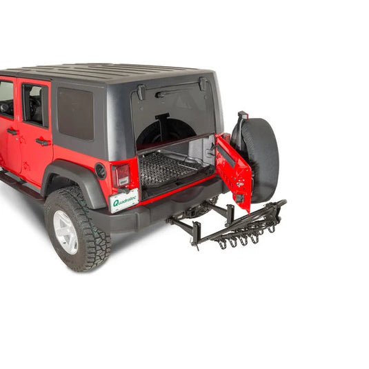 VersaHitch with Bike Rack, Jeep Logo Hitch Plug & Wiring Kit for 07-18 Jeep Wrangler JK