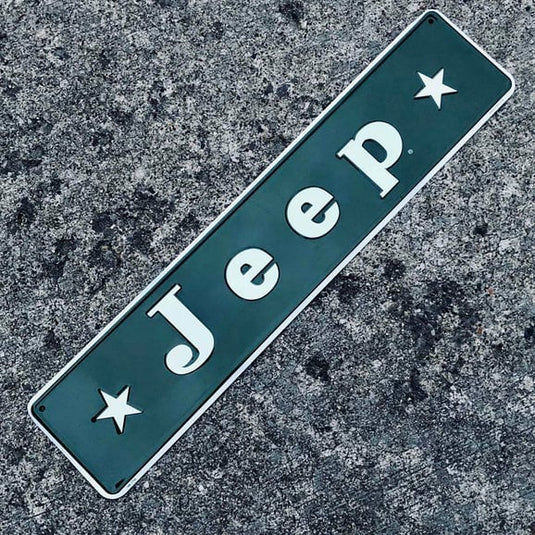 Jeep Merchandise Vintage Stars Jeep Logo Sign