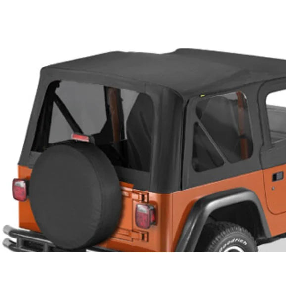 Bestop 58121-35 Tinted Window Kit in Black Denim for 97-02 Jeep Wrangler TJ Factory Original and Replace-a-top