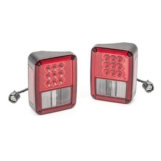 Quadratec Gen II LED Headlights & LED Tail Lights for 07-18 Jeep Wrangler JK