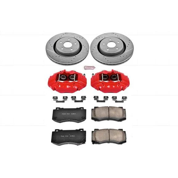 Power Stop KC2949 Rear Z23 Evolution Sport Performance 1-Click Brake Kit w/Calipers for 06-10 Jeep Grand Cherokee WK