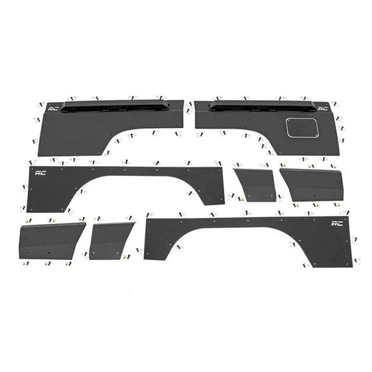 Rough Country 10580 Front & Rear Quarter Panel Armor for 84-96 Jeep Cherokee XJ