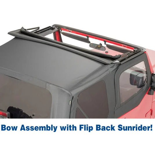 QuadraTop Gen II Complete Soft Top Without Doors for 97-06 Jeep Wrangler TJ