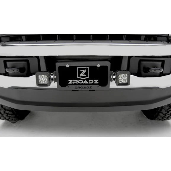 Load image into Gallery viewer, ZROADZ Z310005 License Plate Frame LED Bracket to Mount (2) 3&quot; LED Pod Lights
