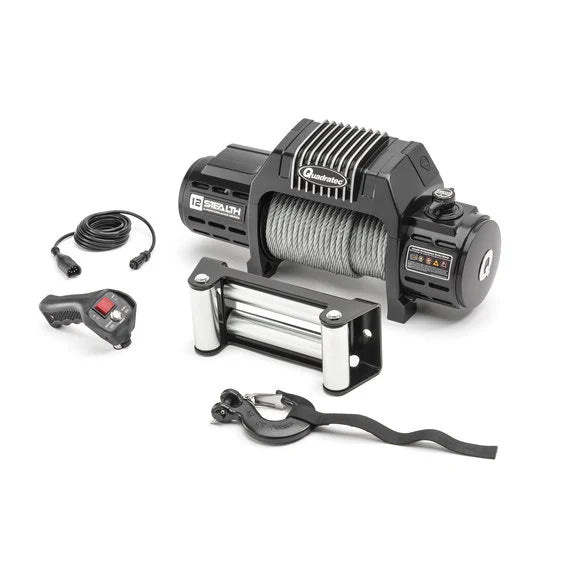 Load image into Gallery viewer, Quadratec Stealth Winch and Premium Res-Q Recovery Kit
