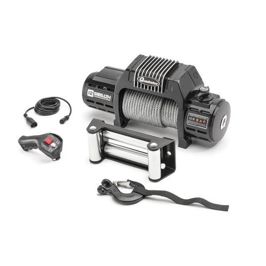 Quadratec Stealth Winch and Premium Res-Q Recovery Kit