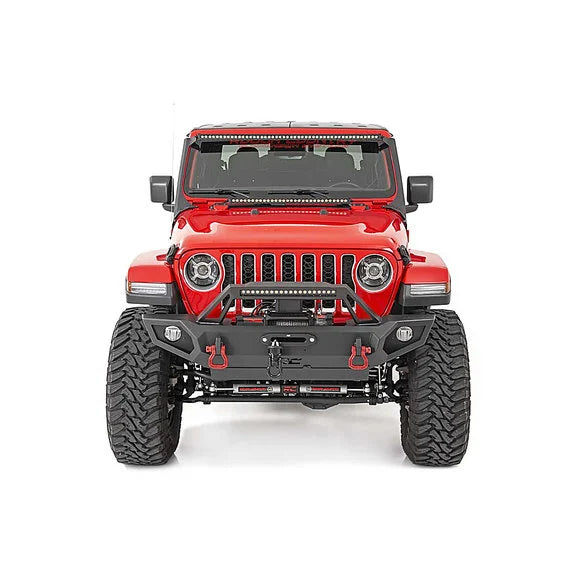 Load image into Gallery viewer, Rough Country 50 Inch LED Light Bar Upper Windshield Kit for 18-24 Jeep Wrangler JL &amp; Gladiator JT
